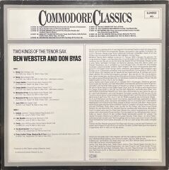 Ben Webster Don Byas Two Kings Of The Tenor Sax 1944 And 1945 LP Plak