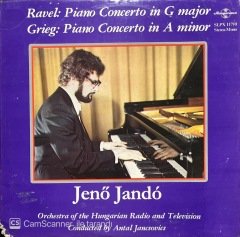 Jeno Jando Ravel Grieg Piano Concerto LP Klasik Plak