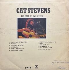 The Best Of Cat Stevens LP Plak
