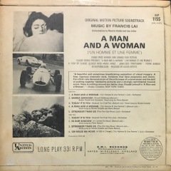 A Man And A Woman Soundtrack LP Plak