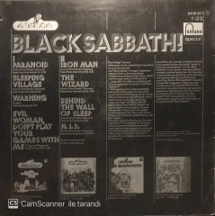 Black Sabbath Attention LP Plak