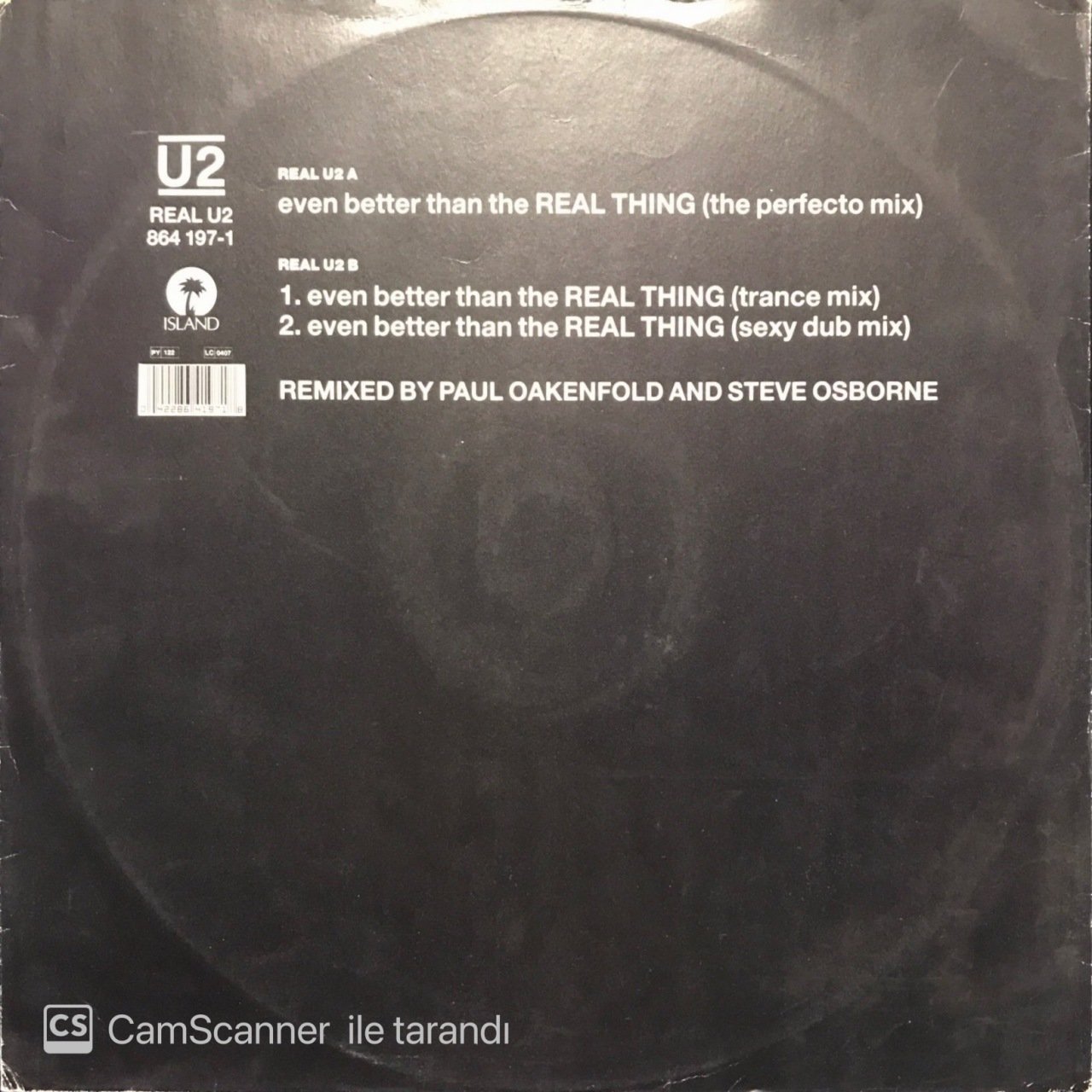 U2 Real Maxi Single LP Plak