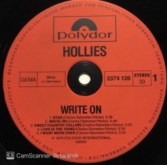 Hollies Write On LP Plak