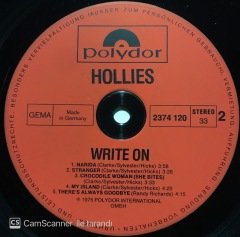 Hollies Write On LP Plak
