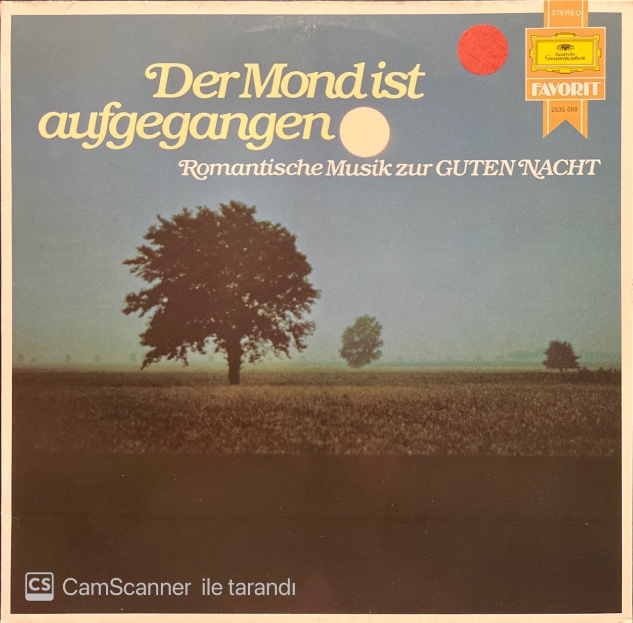 Der Mond İst Aufgegangen LP Klasik Plak