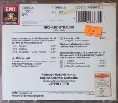 Ricard Strauss Hornkonzerte Concertos Pour Cor 1& 2 Andante Alphorn Radovan Vlatkovic CD