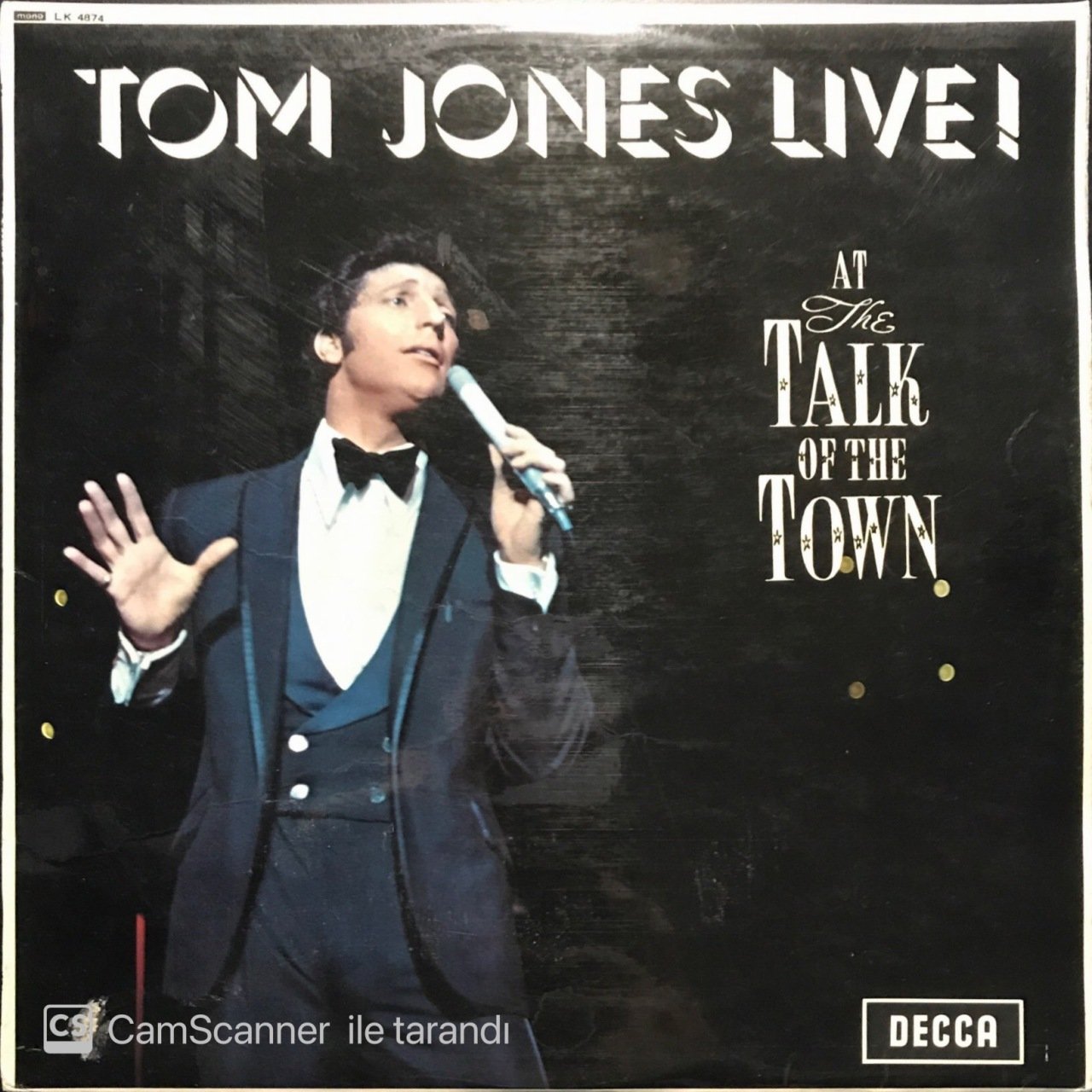 Tom Jones Live LP Plak