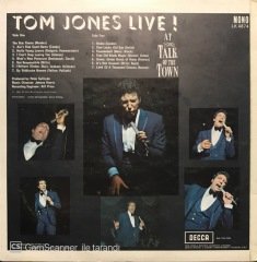 Tom Jones Live LP Plak