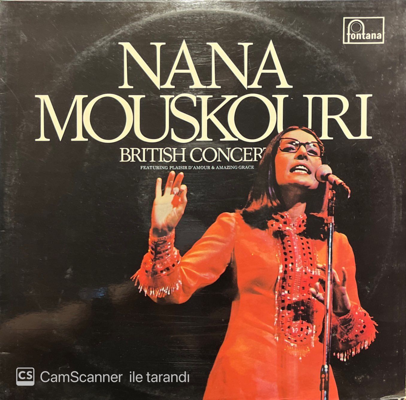 Nana Mouskouri Britis Concert Double LP Plak