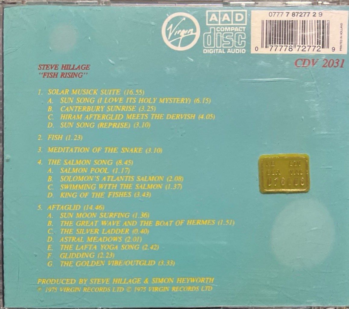 CD Steve Hillage Fish Rising CD