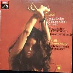 Willi Boskovsk Liszt Ungarische Rhapsodien LP Klasik Plak