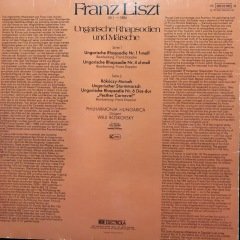 Willi Boskovsk Liszt Ungarische Rhapsodien LP Klasik Plak