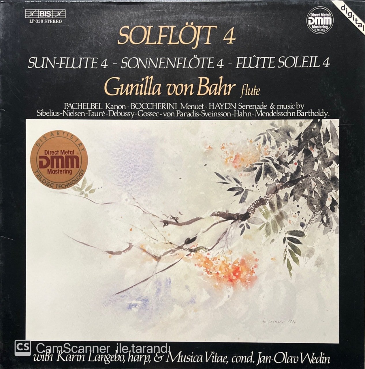 Gunilla Von Bahr Solflöjt 4 LP Klasik Plak
