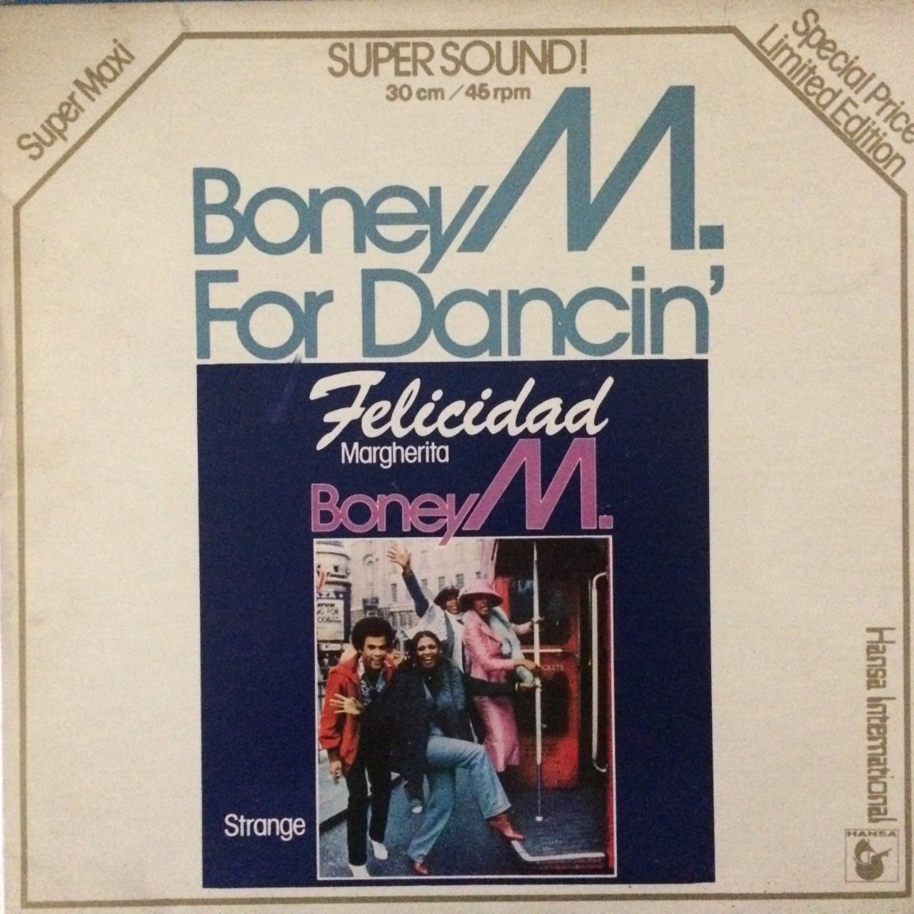 Boney M. For Dancin LP Plak