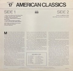 American Classisc Great Moments Of Music Volume 17 LP Klasik Plak