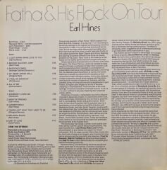 Earl Hines Fatha & His Flock On Tour LP Plak