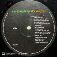 Pet Shop Boys It's Alright LP Plak