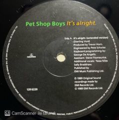 Pet Shop Boys It's Alright 12'' Maxi Single LP Plak