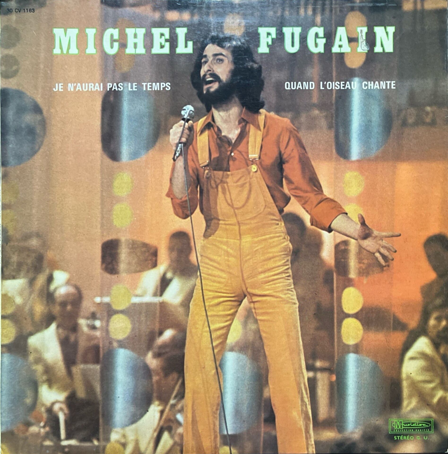 Michel Fugain Je N'aurai Pas Le Temps LP Plak