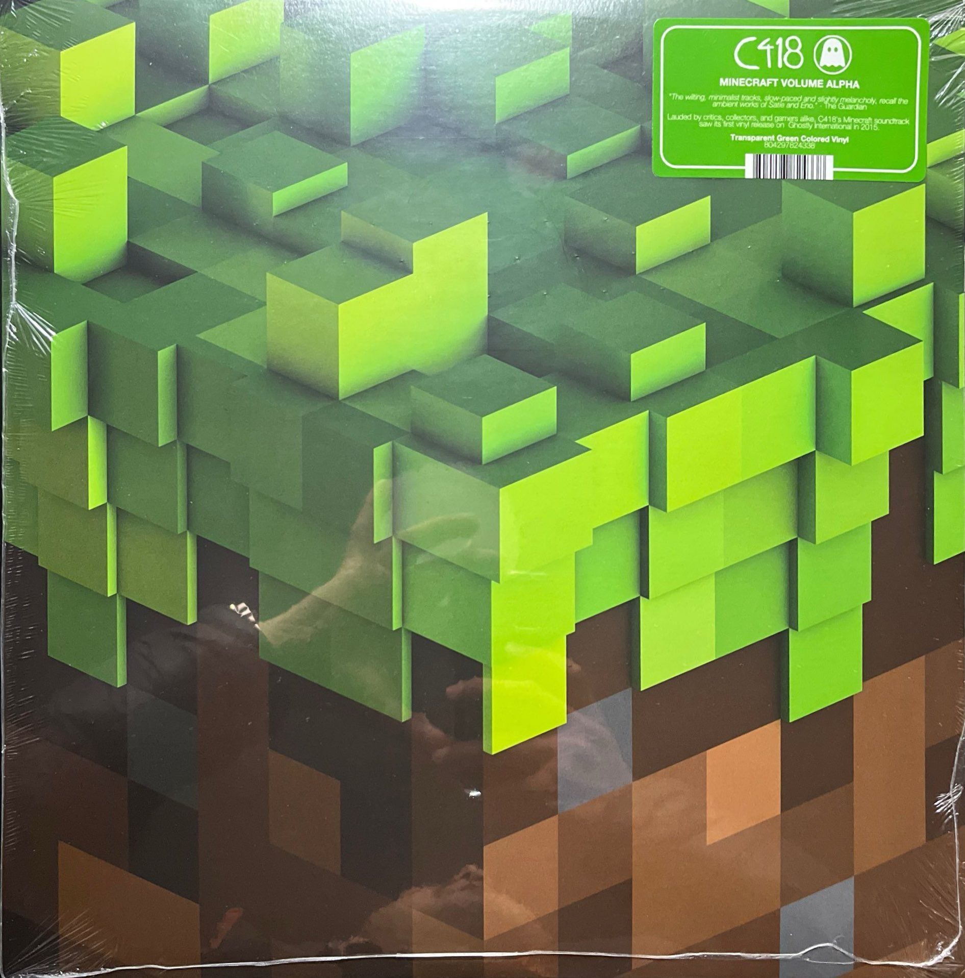 C418 Minecraft Volume Alpha (Transparent Green Vinyl) Transparan Yeşil LP Plak
