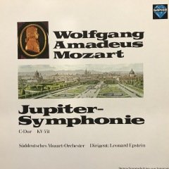 Mozart Jupiter Symphonie LP Klasik Plak