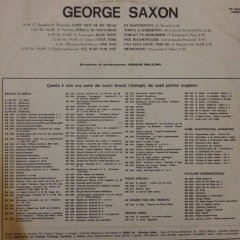 George Saxon Un Saxofono Nel Mondo LP Plak