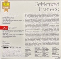 Von Antonio Vivaldi Galakonzert In Venedig LP Klasik Plak