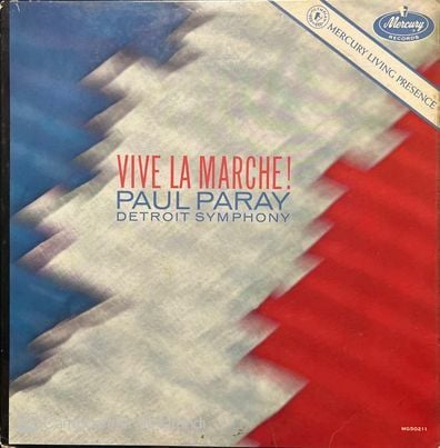Paul Paray Detroit Symphony Vive La Marche LP Plak