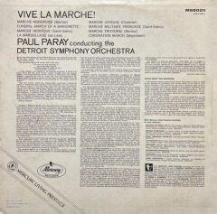 Paul Paray Detroit Symphony Vive La Marche LP Plak