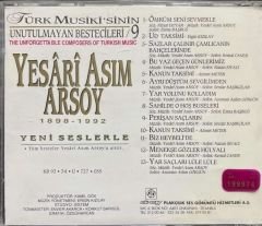CD Yaseri Asım Arsoy Türk Musiki' sinin Unutulmayan Bestecileri 9 CD