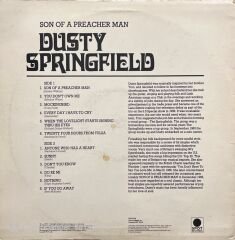 Dusty Springfield Son Of A Preacher Man LP Plak