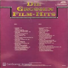 Die Grossen Film Hits Soundtrack LP Plak