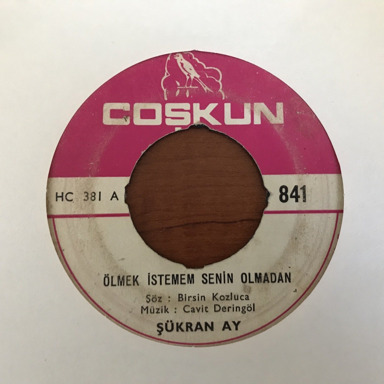 Şükran Ay Ölmek İstemem Senin Olmadan 45lik Plak