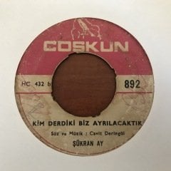 Şükran Ay Kim Derdiki Biz Ayrılacaktık 45lik Plak