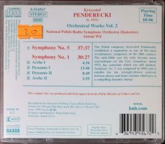 Penderecki Orchestral Wols Vol. 2 CD