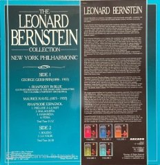 The Leonard Bernstein George Gershwin Maurice Ravel LP Klasik Plak