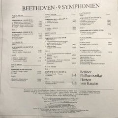 Beethoven 9 Symphonien Karajan Berliner Philharmoniker 8 LP Box Set Plak