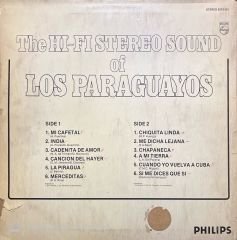 The Hi-Fi Stereo Sound Of Los Paraguayos LP Plak