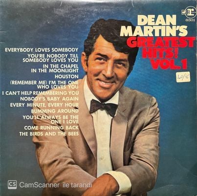 Dean Martin's Greatest Hits Vol.1 LP Plak