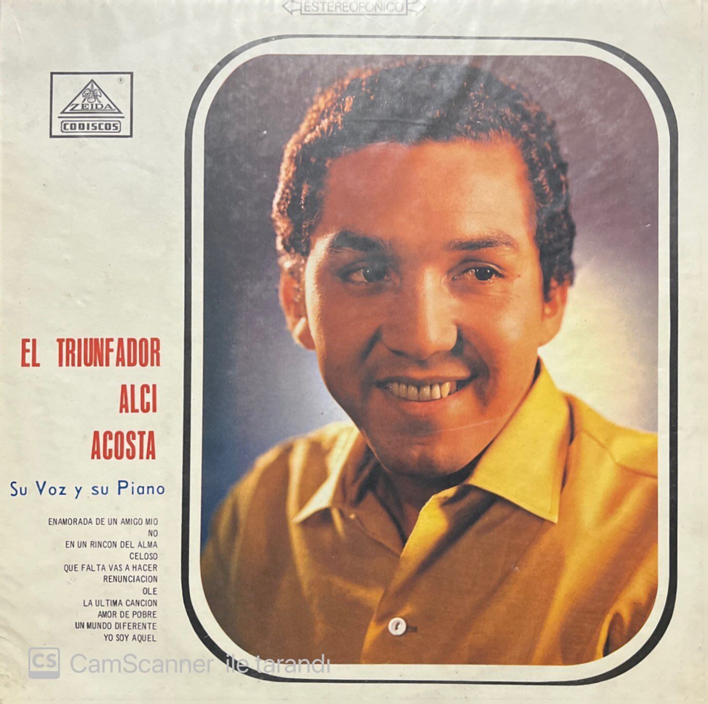El Triunfador Alci Acosta LP Plak