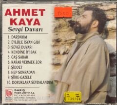 Ahmet Kaya Sevgi Duvarı Sarı Bandrollü Nadir Dönem Baskı CD