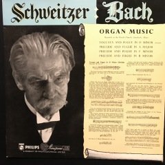 Bach Schweitzer Organ Music LP Klasik Plak