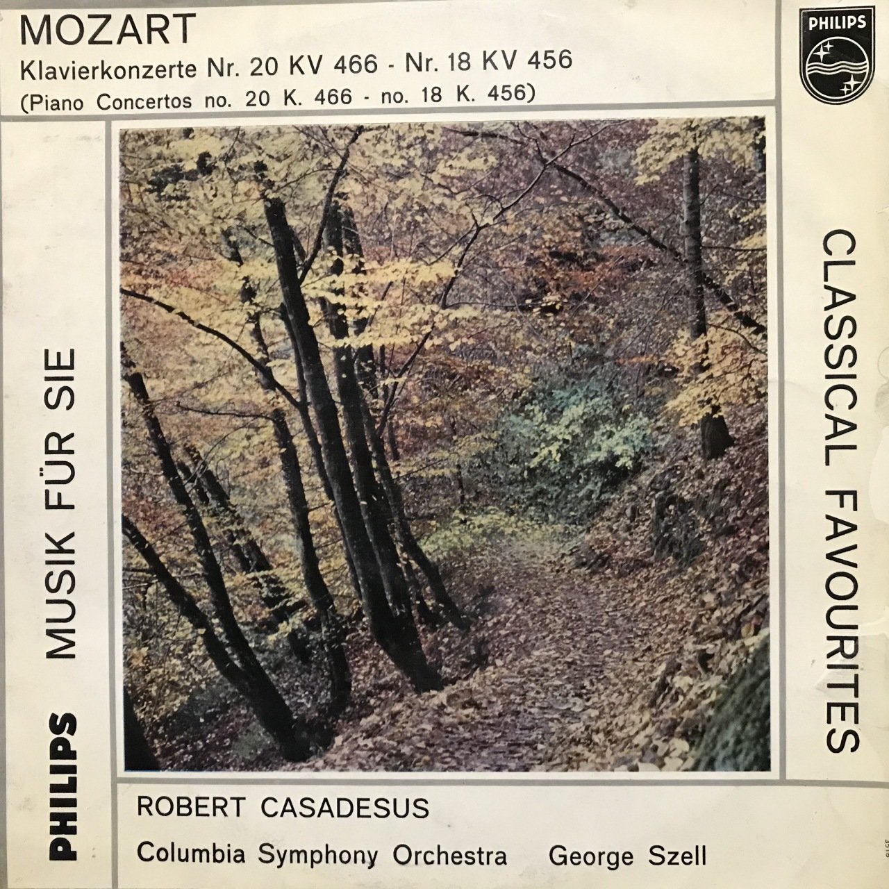 Mozart Klavierkonzerte LP Klasik Plak