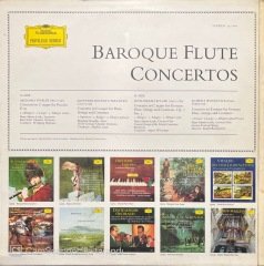 Baroque Flute Concertos Antonio Vivaldi LP Klasik Plak