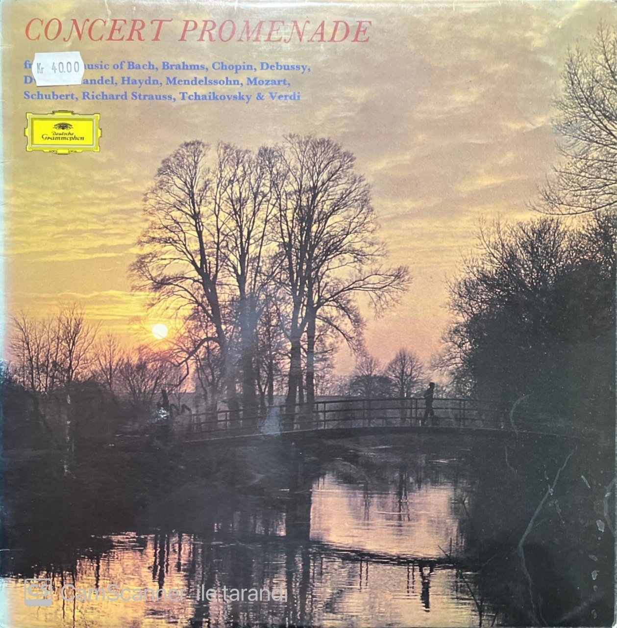 Concert Promenade Bach Brams Chopin LP Klasik Plak