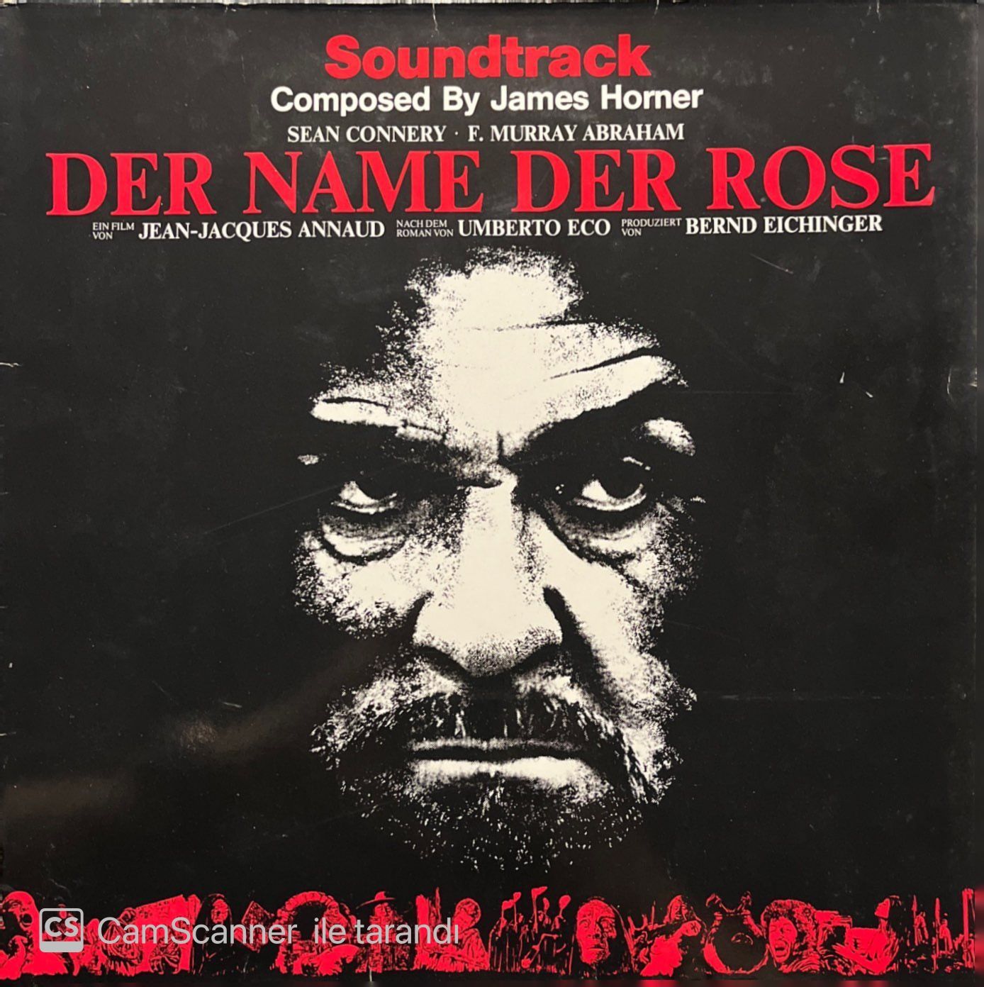 Der Name Der Rose Soundtrack LP Plak