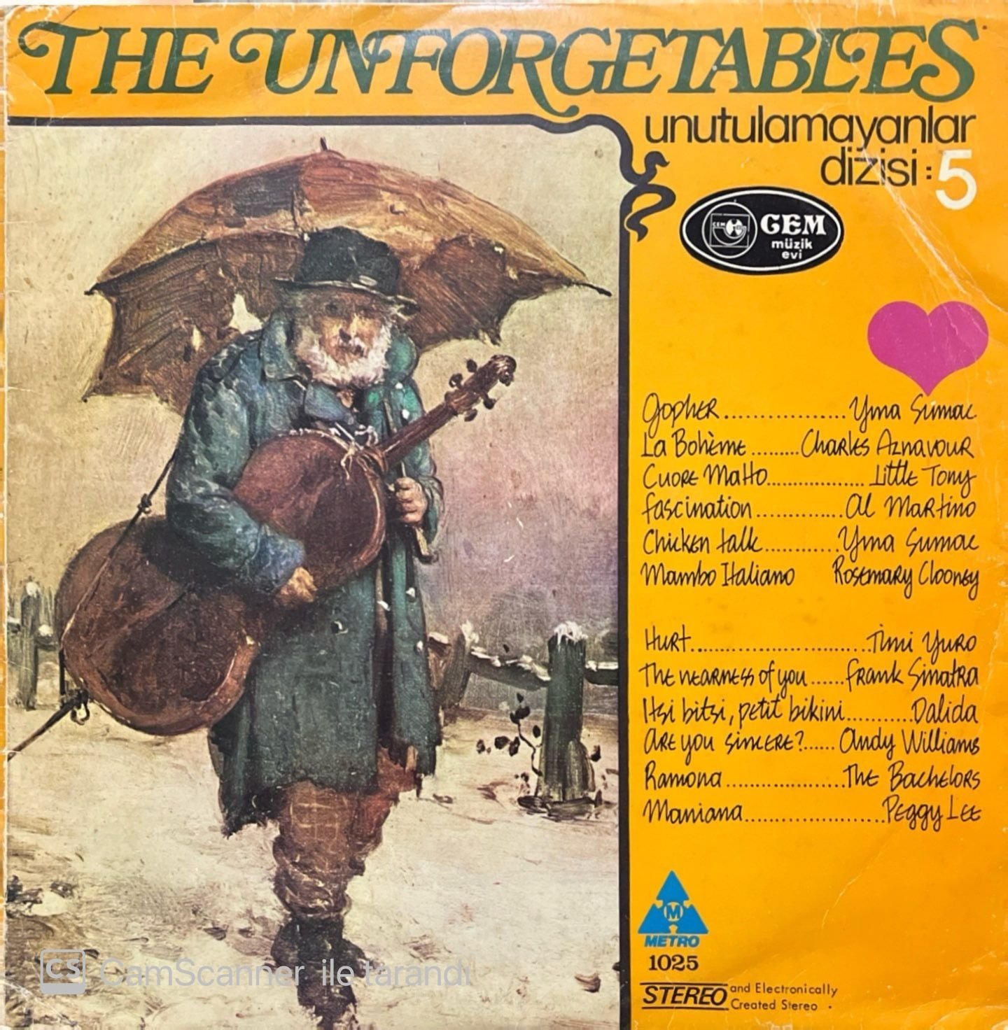 The Unforgetables 5 LP Plak