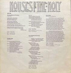 Led Zeppelin Houses Of The Holy LP Plak