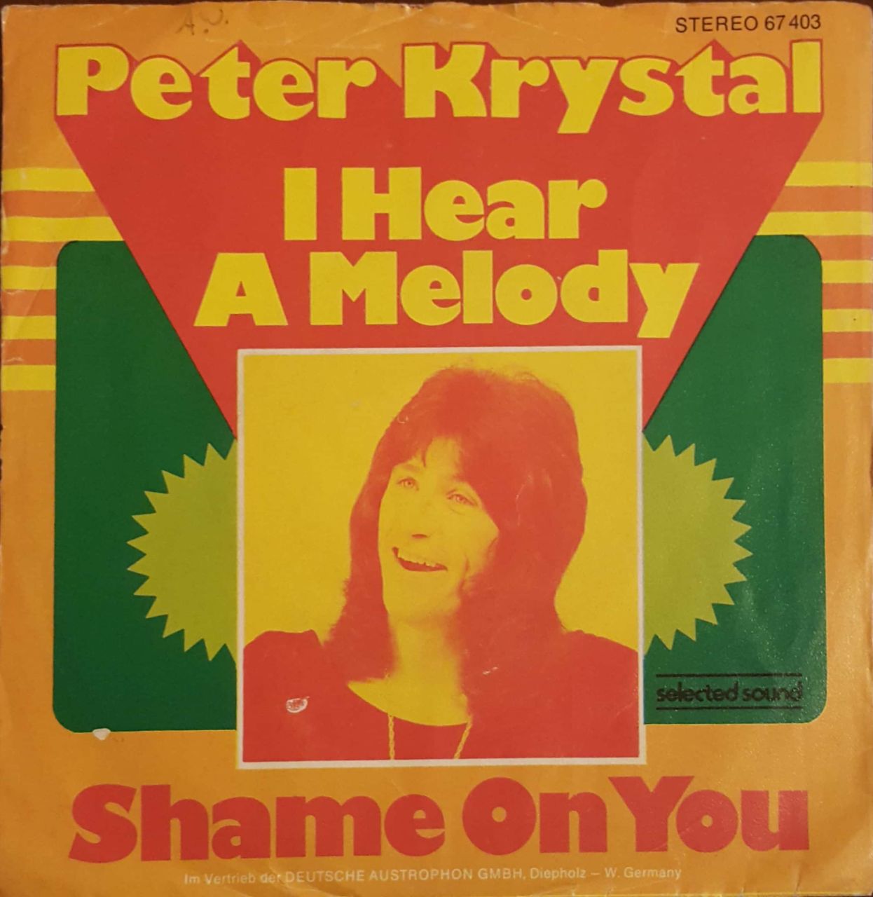 Peter Krystal I Hear A Melody 45lik Plak