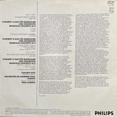 Hummel Hasse Hoffmann Mandolinenkonzerte LP Klasik Plak
